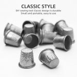 Finger Protector Thimble 4pc for Hand Sewing, Leather Craft, Quilting & Embroidery – Adjustable Metal Sewing Tool for Tailors & DIY Projects - Image 6