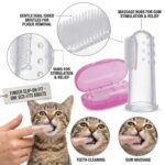 Soft Silicone Finger Toothbrush for Dogs & Small Pets | Food Grade Finger Brush for Easy Teeth Cleaning | Gum Massage, Plaque Removal & Fresh Breath | Pet Oral Care Kit with Storage Case (Set Of 1) - Image 5
