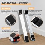 Combo of Gray Furniture Lifter and Mover Tool Set with (Shoes Cover bag), Wheels for Heavy Furniture, Heavy Duty Furniture Mover Rollers, Heavy Appliances Mover for Home, Bed Lifter Tool - Image 3