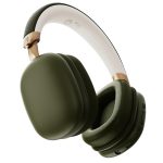 GOBOULT Fluid X Headphones Bluetooth Wireless 60H Playtime, 40mm Bass Driver,Zen ENC Mic,Type-C Charging,Gaming Mode, BTv 5.4, Made in India, Headphones Wireless with mic (Pine Green)