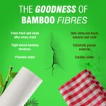 Beco Reusable Kitchen Towel Roll-2000 Times Washable|Soft & Highly Absorbent|Better Alternative to Dishcloth, Kitchen Tissue Paper Roll/Paper Towel|Eco Bamboo Wipes for Home Cleaning|20 Sheets - Image 4