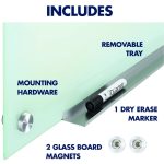 Quartet Infinity Frameless Glass Board, Magnetic Dry Erase Whiteboard with Dry-Erase Marker, Magnets and Removable Marker Tray for Schools, Office, Home, 3 X 2 Feet, 91 X 61 Cm (36 X 24 Inches) - Image 10
