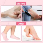 Hydrating Silicone Gel Spa Socks | Moisturizing Heel Repair Socks with Natural Oils, Aloe & Vitamin E | Anti-Slip Cracked Heel Socks for Dry Feet | Pedicure Spa Softening Socks For Men & Women (1) - Image 8