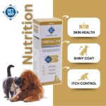PET360 Omega 3+6 Concentrated Salmon Fish Oil for Dogs & Cats with Vitamins & Minerals | Shinier Coat, Itch & Allergy Control | Improves Skin & Hair Health | Nutritional Supplement for Pets - 200 ml - Image 2