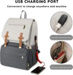 Winnies Diaper Bag for Mothers – 2-in-1 Travel Backpack & Tote with USB Charging Port, Anti-Theft Pocket, Insulated Bottle Holders & Multiple Compartments - Image 4