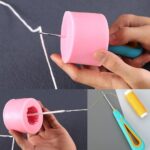 ART RANGER Silicone Mold Punch Tool | Drill Needle Hole Punch for Candle Wicking, Resin Casting, Leather, Sewing & DIY Crafts – Round Hole Cone Piercing Tool (Blue, Pack of 1) - Image 2