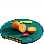 Antibacterial Double-Sided Circle Chopping Board Thickened Chopping Block Kitchenware Durable Round Vegetable Non-Slip Kitchen Cutting Serving Chopping Board Block
