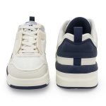 Red Tape Men's Sneakers White Blue Pu Mesh TPU Round Toe Lace-Up - Image 4