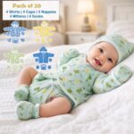 Infantbond 56 in 1 Baby Products All New Born Combo|Baby Essentials|Hospital Kit|Maternity Essentials|Infant Essentials|Baby Shower|Complete Daily Items Combo(0-6 Months) (Pink Moon) 1 count - Image 7