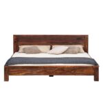 Sheesham Wood King Size Bed for Bedroom Living Room| Solid Wood Platform Bed Without Storage for Hotel | Rosewood Palang Cot | Double Bed | - Image 8