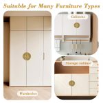 HASTHIP® Traditional Antique Brass Door Pull Handle - 140mm Brass Knob Drawer Pull for Interior Doors Cabinet Furniture Hardware, Antique Finish - Image 7