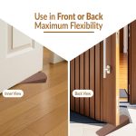 Heavy Duty Non Slip Rubber Door Stoppers with Doors Powerful Gripping Work of Any Surface for Home, Offices, Warehouses & Classrooms Door Bottom Sealing (Brown, Pack of 12) - Image 6