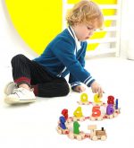 Wooden Number Train Educational Toy, 0-9 Digits Learning, Colourful Blocks, Pull-Along Design Number Train Set - Image 8