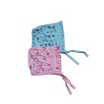 2 Pcs New Born Baby Boy and Baby Girl Cap/Hat/Topi Combo Set | Tie Knot Hosiery Cotton Infant Cap for 0-3, 3-6, 6-9, 9-12 Months - Image 3