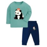 TS LAVI TAVI Toddler Boys & Girls Cotton Printed T-Shirt Pyjama Set | Full Sleeve Top & Jogger Pants | Soft Cotton Nightwear & Casual Wear | Unisex Kids Clothing | Set of 3 - Image 3