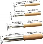 Worison 4 Pcs Round Hole Cutter Stainless Steel Circle Shaping Pottery Clay Sculpture Tools - Image 2