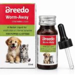 Breedo Worm Away Deworming Liquid Drops | Deworming Herbal Medicine for Pets | Worm Infestation Herbal Medicine | Pet Deworming | Easy to Use | for Puppies and Kittens | No Side Effects | 30ML