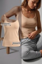 Van Heusen Women's Everyday Cotton Cami | Relaxed Fit | Anti‑Bacterial Tech | Keeps You Dry and Fresh | Sweat Absorbent | Spaghetti Camisole | Color Fresh | Stays 11203|Available in Pack of 1 & 2 - Image 2