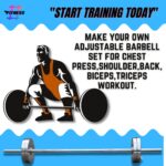 HASHTAG FITNESS 30kg Steel Home Gym Set & Gym Equipment Set for Home Workout & Adjustable Dumbbells Set - Image 7