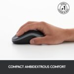 Logitech MK270r Wireless Keyboard and Mouse Combo for Windows, 2.4 GHz Wireless, Spill-Resistant Design, 8 Multimedia & Shortcut Keys, 3-Year Battery Life, PC/Laptop Black - Image 3