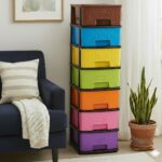 7XL Plastic Modular Drawer System for Home, Office, Hospital, Parlor, School, Doctors, Home and Kids, Product Dimension When | Assembeledy (30cmx37cmx105 cm) (MULTI, 7XL)