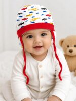 BABY STATION Cotton Cap for New Born Baby Boys & Girls | Soft & Breathable Infant Cap | Comfortable Baby Hat | Multicolor - Image 7