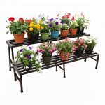IRON LANDS OAK 2 Step 40 inch Spectacular 3.3 Feet Heavy Duty Metal Rust-Free Perfect Plant Stands Display Rack Indoor & Outdoor for Your Home Balcony Hotel and Garden Decor (Black) - Image 4