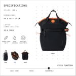 Switch Convertible Backpack for Daily Carry & Travel | Fits 15.6 Inch Laptop | 26L Water-Resistant Aerology Fabric Daypack with Luggage Strap - Image 2