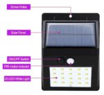 Solar Light Outdoor Waterproof Motion Sensor Lights Wall Night Light with 2 Modes, IP65 Rating for Fence Garage Yard Step Stair. - Image 2