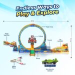 Smartivity High-Speed Race Car Track with Loop for Kids 6-12 Years | 3in1- Car, Loop, Glider Plane Launcher I Build & Play I Birthday Gift for Boys & Girls Age 6,7,8,9,10,11,12 Years - Image 5