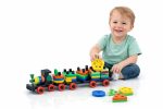 Brand Conquer Toy for Toddlers | Pull Along Shape Sorting & Stacking Puzzle with Hammer | Geometric Blocks Educational Toy | Montessori Early Development Gift for Boys (3-in-1 Learning Train)