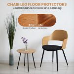 8 Pcs Silicone Chair Leg Floor Protectors, Premium Felt Furniture Pads for Hardwood Floors, Furniture Sliders for Chair Legs, Stool Leg Protectors Cap for Avoid Noise and Scratches(Large) - Image 3