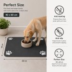 Dog Food Mat for Floor | Waterproof Pet Feeding Mat | Food & Water Bowl Mat for Dogs & Cats | Anti-Slip Rubber Mat for DDG Floor Protector (40 x 60 cm) - Image 8