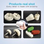Do It Your Self DIY Crafts Wool Felt Cotton Abrasive Buffing Wheel Kit,Rotary Tool Accesseries with 3mm Shaft,for Polishing Metal Jewelry Jade 1 Set Contain Pcs :- (32) - Image 2