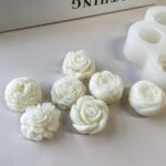 Skytail Candle Making Kit - 1pc 7 Cavity Rose Peony Flower Silicone Mold, 10pc Candle Wicks, 100 grams Paraffin Wax, 1pc 3-Hole Wicks Holder & 1 Wick Needle for DIY Candles Supplies Tools Kit for Beginners - Image 7
