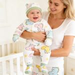 SNOWIE SOFT® 5Pcs Set Dinosaur New Born Baby Clothes 0-3 Months with Cotton Long Sleeve Top and Pants, Gloves, Socks, Bear Ear Hat, Infant Clothes 0-3 Months New Born Baby Gifts Shower Gift - Image 6