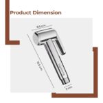 Lifelong Health Faucet Gun, Hand Jet Bidet Spray Head|ABS Material|Health Faucet for Bathroom|Wall Mount Installation (LLBAHFH19, Chrome, 1 Year Warranty) - Image 7