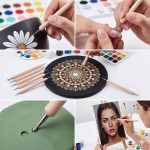 ART RANGER 5-Piece Wooden Mandala Dotting Tools Set – Double-Ended Nail Art Stylus Pens for Painting Rocks, Pottery Clay Sculpting, Embossing & Dot Art Crafts - Image 3