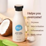 Vilvah Goat Milk Body Wash | Gentle Hydrating Body Cleanser for Deep Cleansing & Skin Nourishment | Repairs Skin Barrier & Soothes Irritation | With Goat Milk, White Lily Oil & Coconut Oil | For All Skin Types | 250ml - Image 5