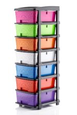 7XL Plastic Modular Drawer System for Home, Office, Hospital, Parlor, School, Doctors, Home and Kids, Product Dimension When | Assembeledy (30cmx37cmx105 cm) (MULTI, 7XL) - Image 3