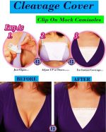 Shoppy Villa - Cotton Clip On Camisole for Women Mock Lace | Cleavage Cover | Deep Neck Cover Up Inners Cami Secret | Slip for Women Inner | Free Size | Set of 3 - Image 3