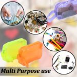 Transparent Pen, Pencil Pouch for College, School and Office I Makeup Bag I Multipurpose Stationery and Travel Bag (Neon) - Image 7