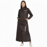Goodluck Women’s Waterproof Skirt Suit Raincoat Set with Hood | Heavy Duty Rain Protection | Lightweight Windproof | Waterproof Nylon | Outdoor Rainwear for Travel Hiking Cycling - Image 2
