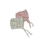 2 Pcs New Born Baby Boy and Baby Girl Cap/Hat/Topi Combo Set | Tie Knot Hosiery Cotton Infant Cap for 0-3, 3-6, 6-9, 9-12 Months - Image 5