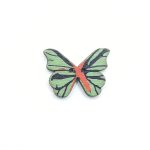 Wooden Butterfly Shape Buttons 2 Hole Sewing Buttons for Fashion/Replacement/Decorative/Jackets/Kurtis and Also Used DIY Art and Craft item (709 - Wooden CYAN BUTTERFLY Buttons 24 pcs) - Image 2