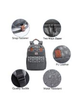 TRUE HUMAN Multipurpose waterproof fabric Diaper Bag bagpack maternity bag new born baby bag nappy bag mothers bag baby shower gift with insulated bottle pockets - Image 3