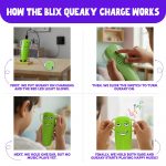 BLIX Queaky Charge – Rechargeable STEM Toy for Kids, Electronic Circuit Science Kit, Musical Sensation & Conductivity Experiment Toy, Educational Gift for Boys & Girls Ages 5,6,7,8,9+ (Green) - Image 5