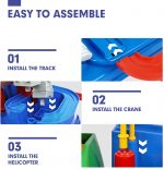 Car Race Track Adventure Toys for 3+ Year Old Boys & Girls, City Rescue Preschool Educational Vehicle Puzzle Playset - Image 7