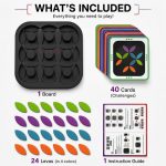 Rotate Puzzle Brain Teaser Board Game with 24 Rotating Pieces, 40 Challenge Cards, Educational STEM Learning Toy, Logic Puzzle for Kids, Teens & Adults, Family Game - Image 3