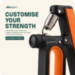 Boldfit Heavy Hand Gripper 120 Kg Adjustable Professional Hand Grip Strengthener With Counter Hand Grip Exerciser For Gym Handgrip For Men & Women Hand Exercise Equipment Power Gripper - BlackOrange - Image 4